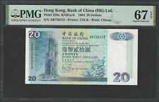 Hong Kong 20 Dollars 1-1-1994 P329a Uncirculated Grade 67