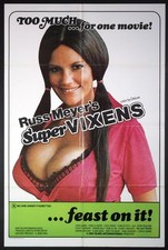 SUPER VIXENS SHARI EUBANK HAJI RUSS MEYER BREAST-FEST 1975 X-RATED 1-SHEET 