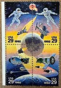US 2631-2634 Space Accomplishments 1992 Block/4 - Picture 1 of 1