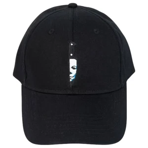 Halloween II 2 Michael Myers Knife Logo Official Black Strapback Cap Dad Hat - Picture 1 of 3