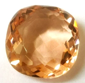 AAA+ Brazilian Imperial Topaz 15.00 CT Cushion Cut Loose Gemstone Women for Gift - Picture 1 of 6