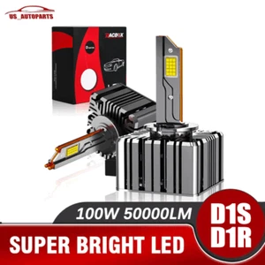 2* LED Headlight Bulb D1S D1R High Low Beam HID Xenon Conversion Kit 50000LM - Picture 1 of 12