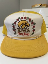Vintage Iowa 1986 Football Rose Bowl Snap back Baseball Cap Hat Never Worn #2