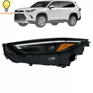 Faro LED negro platino con DRL izquierdo para Toyota Grand Highlander Limited 2024 - Imagen 1 de 8