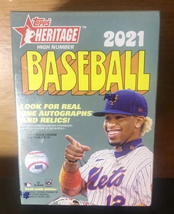 2021 Topps Heritage HIGH Number Baseball EXCLUSIVE Factory Sealed Blaster Box! - Picture 1 of 4