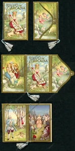 KALENDER 1943 IDYLLE IN ARKADIEN BEUTELFORMAT - SEHR GUTER GOLDBODEN !!! - Bild 1 von 10