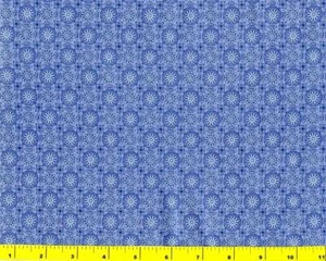 Blauer Kreis Stern Blumen Meterware CPABLU06015 - Bild 1 von 1