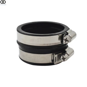 For Can-Am Bombardier Rubber Carburetor Boot Flange W/Clamps Ds 650 2000-2007 - Picture 1 of 7