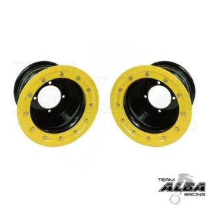 Suzuki LTZ 400 LTR 450 Rear Wheels Beadlock 10x8 3+5 4/110 Alba Racing BY - Picture 1 of 3