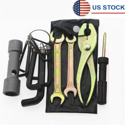 15Pcs Universal Motorcycle Nos Repair Tool Kit Wrench Pliers For HONDA Yamaha - Image 1 of 4