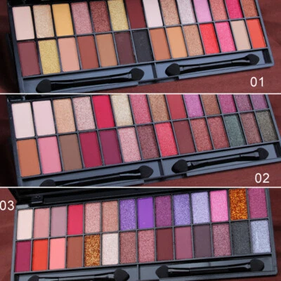 New 28 Color Matte Pearly Eyeshadow Palette Warm Natural Glam Look Shadow Pallet - Image 1 of 4
