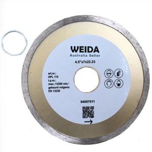 3X 115mm Wet Continuou Diamond Saw Blade Cutting Disc 4.5" 20/22.2mm Tile Marble - Picture 1 of 4