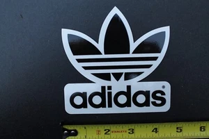 ADIDAS Shoes Footwear Skateboarding Sneakers OG Clear Black Striped Leaf STICKER - Picture 1 of 6