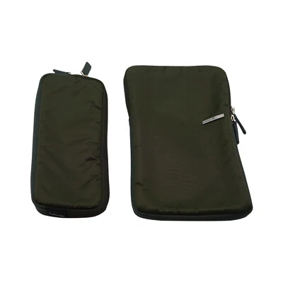 Sony VAIO Laptop + Adapter Pouch/ Sleeve Carry Case | Green / White | 5.5"x10.5" - Image 1 of 4