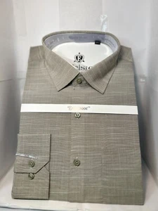 Herren 15,5 Größe Oberhemd Formell Business Langarm Baumwolle Excelsior Kleid - Bild 1 von 4