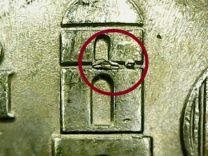 Die Chip in $20 pesos 500 años Puerto de Veracruz Mexico 2021 con Error - Picture 1 of 11