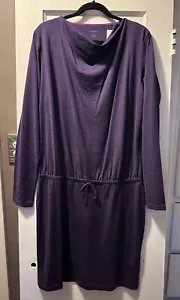 Mini abito nuovo con etichette / $150 ~ rompighiaccio lana merino manica lunga collo cappuccio / grande - Foto 1 di 4
