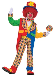 Payaso en la ciudad niño 16-18 disfraz desfile escenario comedia abrigo cola pantalones corbata - Imagen 1 de 11