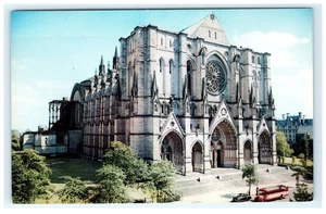 St. John the Divine Cathedral New York Gotik Lithographie Postkarte - Bild 1 von 2