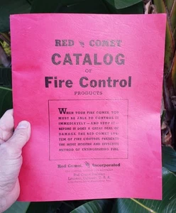 Antique Vintage Salesman Red Comet Catalog Fire Control Fire Extinguishers - Picture 1 of 5