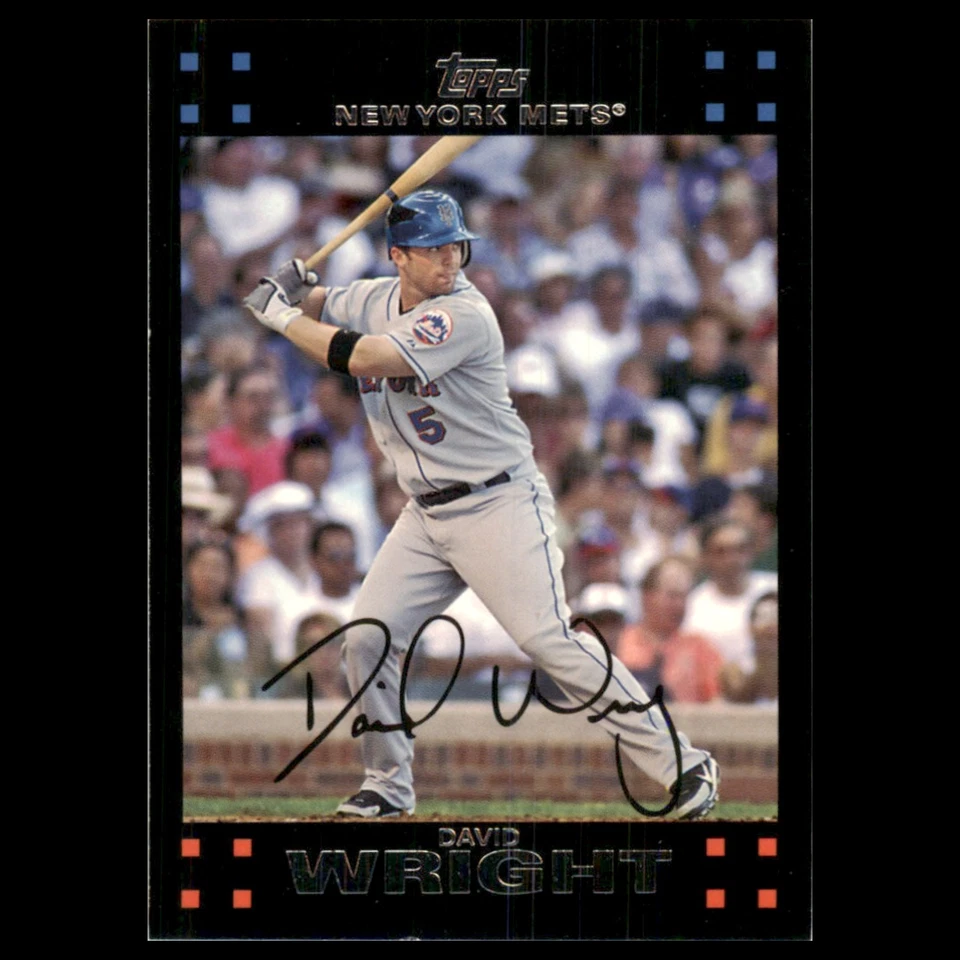 David Wright #260 2007 Topps New York Mets Baseball Card MLB NM - Image 1 of 3