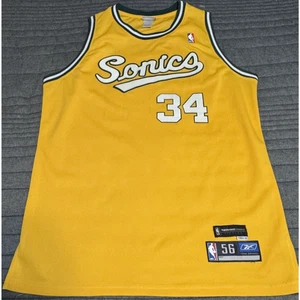 Vintage Rebook Seattle Supersonics Ray Allen #34 HC Trikot 1969-1970 NBA Größe 56 - Bild 1 von 14