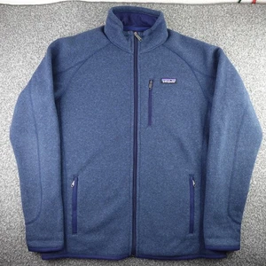 Patagonia Sweater Jacket Mens Large Blue Full Zip Better Sweater Fleece Outdoors - Picture 1 of 15