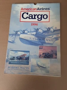 CALENDARIO CARGO A COLORI AMERICAN AIRLINES VINTAGE ..12 1/2 PER 17 1/2in..1996 - Foto 1 di 8