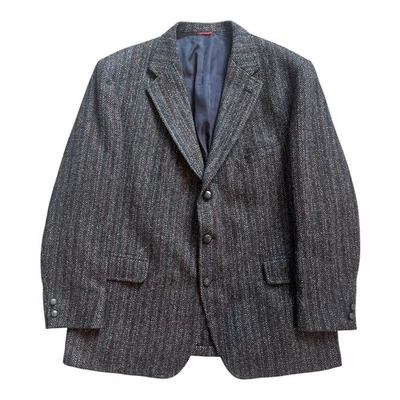 Jos. A. Blazer Abrigo Deportivo Bank X Harris Tweed 44R Rayas Lana Espiga Foto 1 de 4
