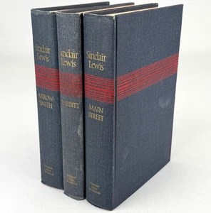 Sinclair Lewis 3-Volume Vintage Book SET Main Street, Arrowsmith, Babbitt 1940's - Picture 1 of 20