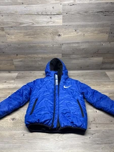Nike Boys puffer winter jacket Blue size 7, 6-7 Years - Picture 1 of 10
