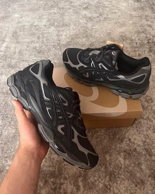 Asics Gel NYC Baskets Graphite Grey/Black Unisex Neuf - Photo 1/4