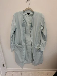 Worth New York Womens Ligh Blue Long Zip Up Women's Jacket XP NWT Made in USA - Picture 1 of 10