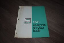1973 Chevy essential special service tools brochure for axles engines body