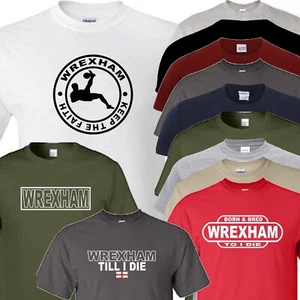 Wrexham T-Shirt Fußball Neuheit Sportfan vier Designs zur Auswahl - Bild 1 von 38