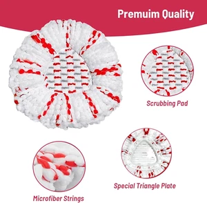 2 Pack Mop Heads Replacements for O Cedar, Microfiber Spin Mop Replace Refill... - Picture 1 of 5