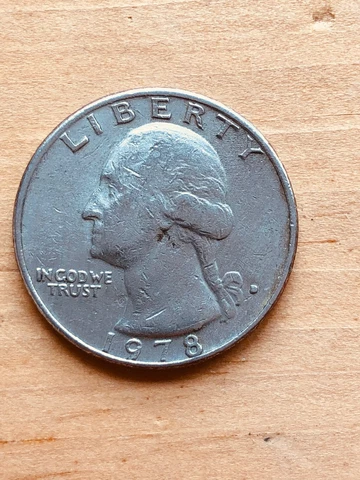 1978 D Washington Quarter ERROR COIN Filled in "D" Circulated Cover