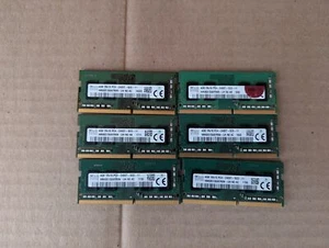 LOT OF 5 SK HYNIX 4GB 1RX16 NON ECC SODIMM LAPTOP RAM HMA851S6AFR6N-UH J8-7(13) - Picture 1 of 2