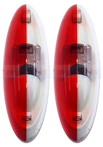 2x JOKON RED WHITE SIDE MARKER LAMPS LIGHTS ELDDIS AUTOQUEST SUNSEEKER MOTORHOME - Picture 1 of 3