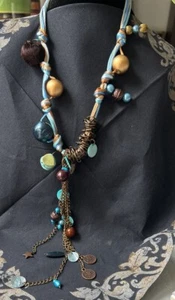 Kette Gypsy Vintage Ethno Folklore Halskette Schmuck Mode Boho UNIKAT - Bild 1 von 8