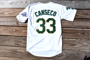 New Jose Canseco Oakland Athletics A's White Baseball Jersey Adult Men's L Large - Picture 1 of 2