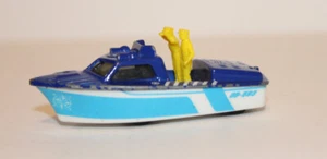Matchbox Police Launch Boat 0D-593 with Wheels 1976 - Picture 1 of 7