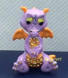 Disney Arribas Figment Mini Figure Enamel w/ Crystals Jeweled 7/8” New in Box - Picture 1 of 8