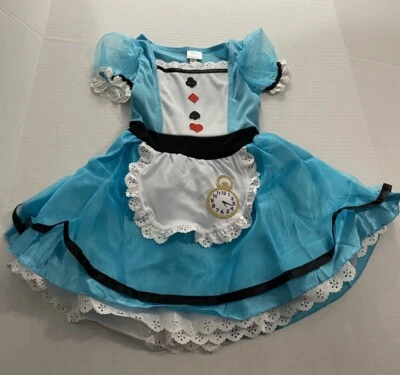 Disney Alice In Wonderland Costume Size child Small 4-6 - Image 1 of 4