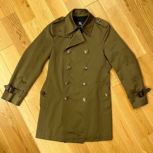 BURBERRY BLACK LABEL trench uomo marrone US taglia S autentico