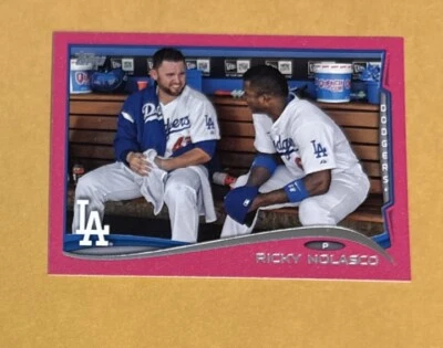РИКИ NOLASCO - 19/25 - 2014 TOPPS MINI - РОЗОВЫЙ ПАРАЛЛЕЛЬНЫЙ КАРТА # 193 - DODGERS MLB - Изображение 1 из 2