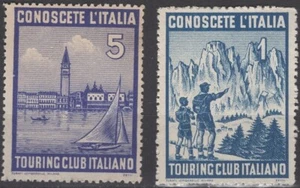 ES9847 Tourist Plakat Briefmarken: Italien - Visit Italy - Italian Touring Club - Bild 1 von 1