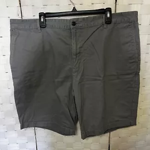 Dockers Shorts Gray Flat Front Casual Chino Comfort Waist Mens Size 42 - Picture 1 of 8