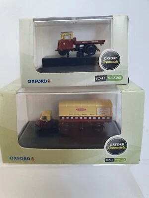 OXFORD DIECAST N GAUGE BRITISH RAIL SCARAB VAN TRAILER + MECHANICAL HORSE MINT - Image 1 of 4