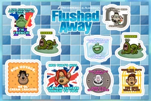 Aardman Dreamworks Flushed Away 6x4" Premium Die Cut Character Sticker Sheets - Picture 1 of 9